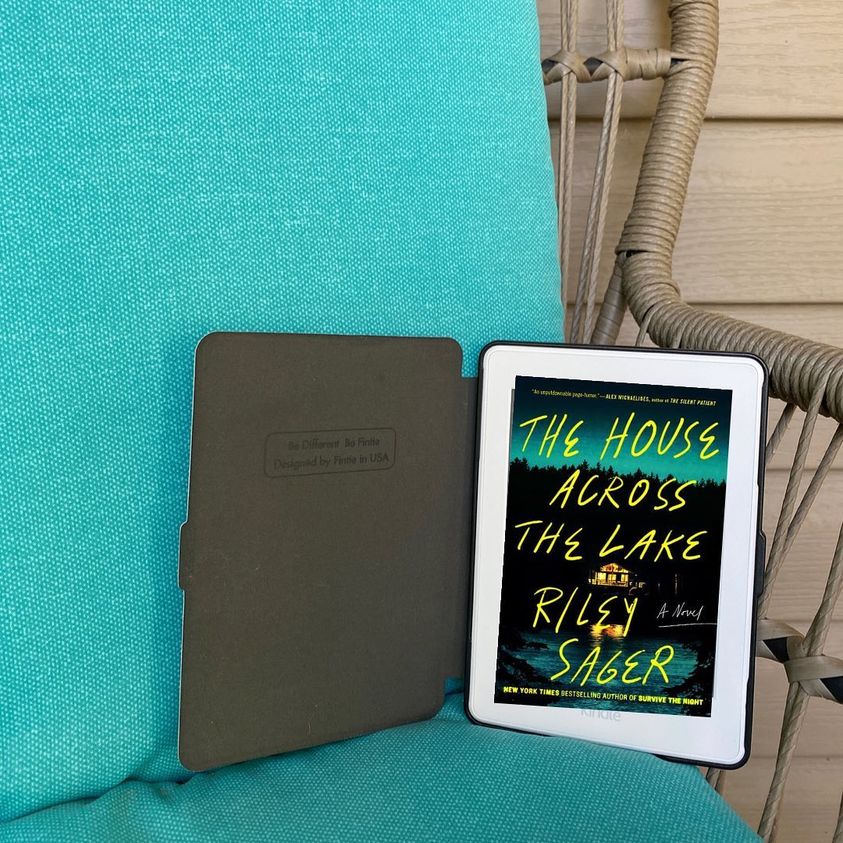 the house across the lake by riley sager ebook on patio chair