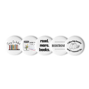 Bookish Pin Buttons (Set of 5)